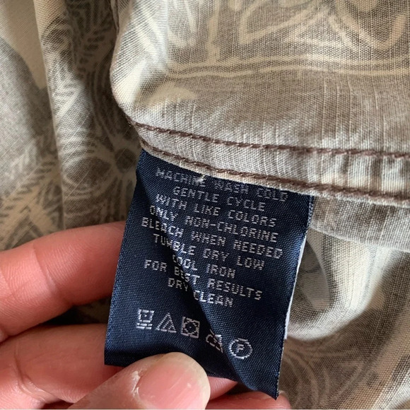 SEAPOINTE men's large button down Hawaiian shirt - Picture 7 of 7